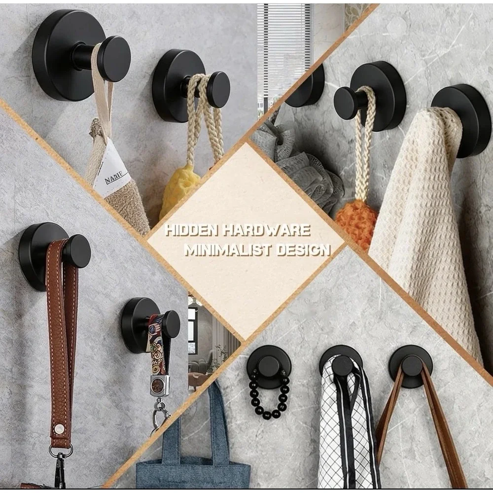 4 Suction Cup Wreath Hanger，Suction Cup Hooks Hanging 15 Lbs，Waterproof (GOLD)
